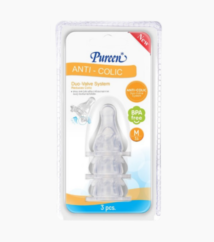 Vỉ 3 Núm Ti Bình Cổ Thường Size M