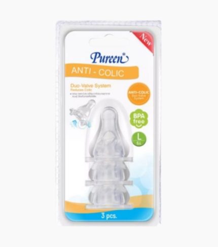 Vỉ 3 Núm Ti Bình Cổ Thường Size L