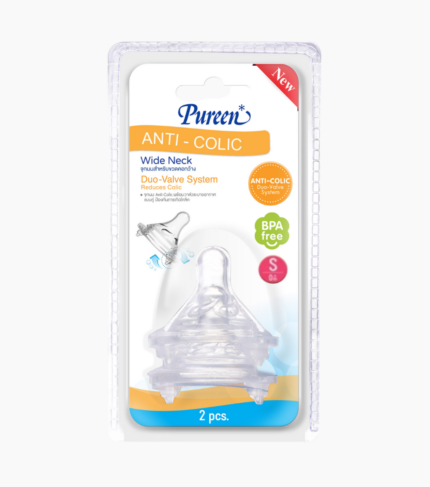 Vỉ 2 Núm Ti Bình Cổ Rộng Size S