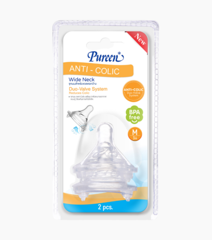 Vỉ 2 Núm Ti Bình Cổ Rộng Size M