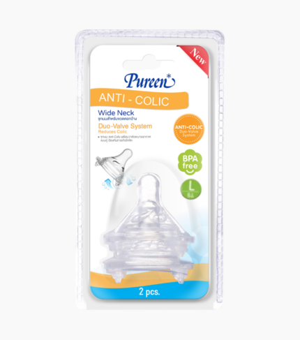 Vỉ 2 Núm Ti Bình Cổ Rộng Size L