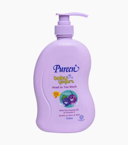 Tắm Gội Toàn Thân Pureen Sữa Chua Nho Đen Mận 750ml